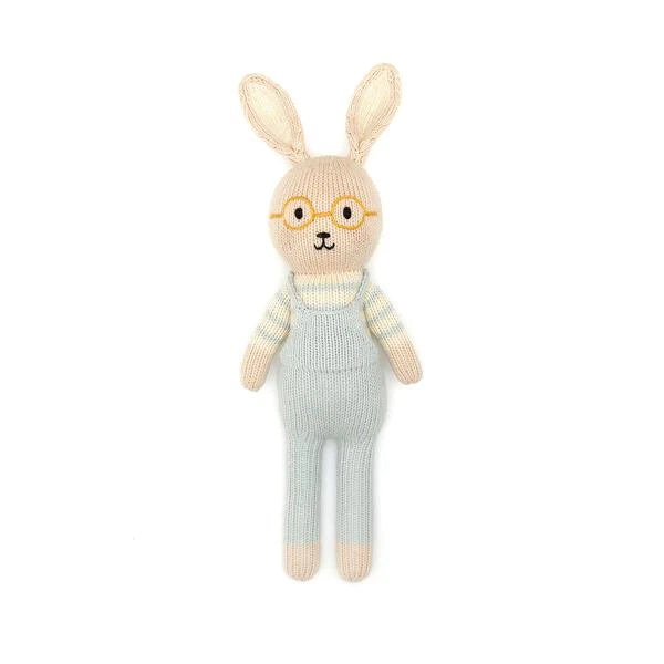 Mike the Bunny Natural and Light Blue 11.5"