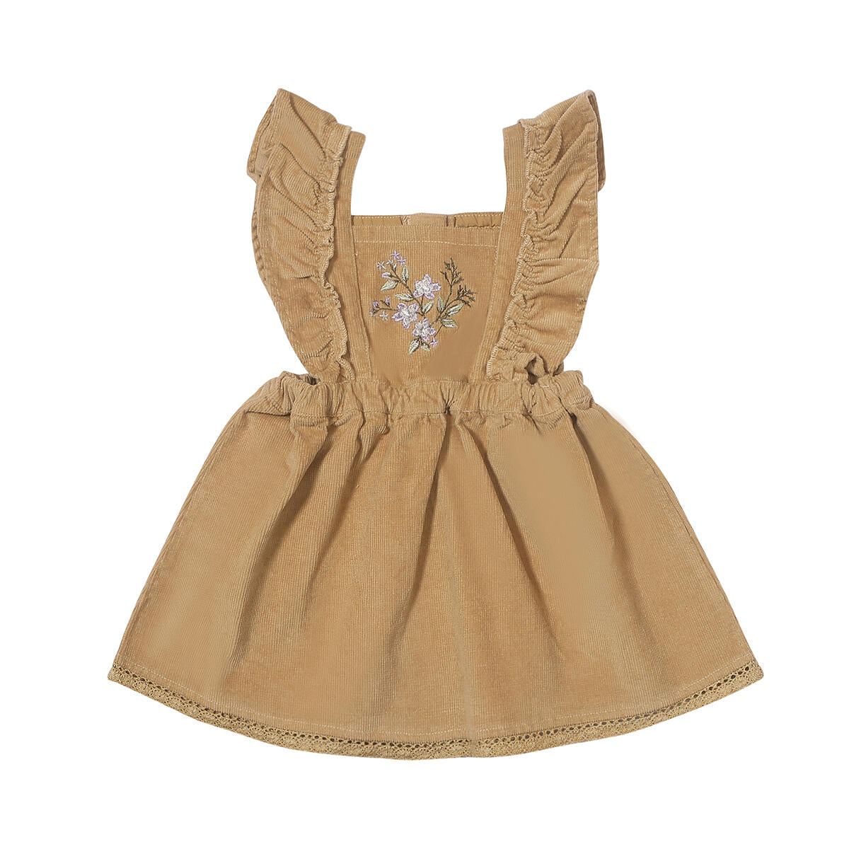 Janice Overall Dress // Tan