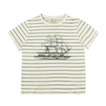 Newquay Printed Tee // Gray Boat