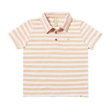 Tangerine & Lime Stripe Polo