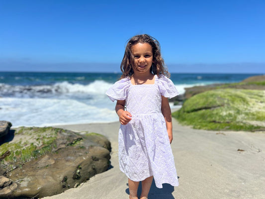 Hallie Dress // Lavender Meadow Eyelet