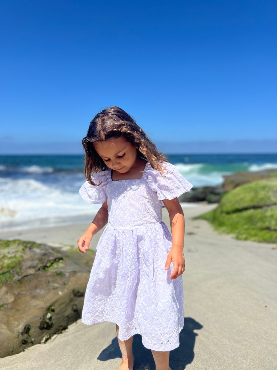 Hallie Dress // Lavender Meadow Eyelet