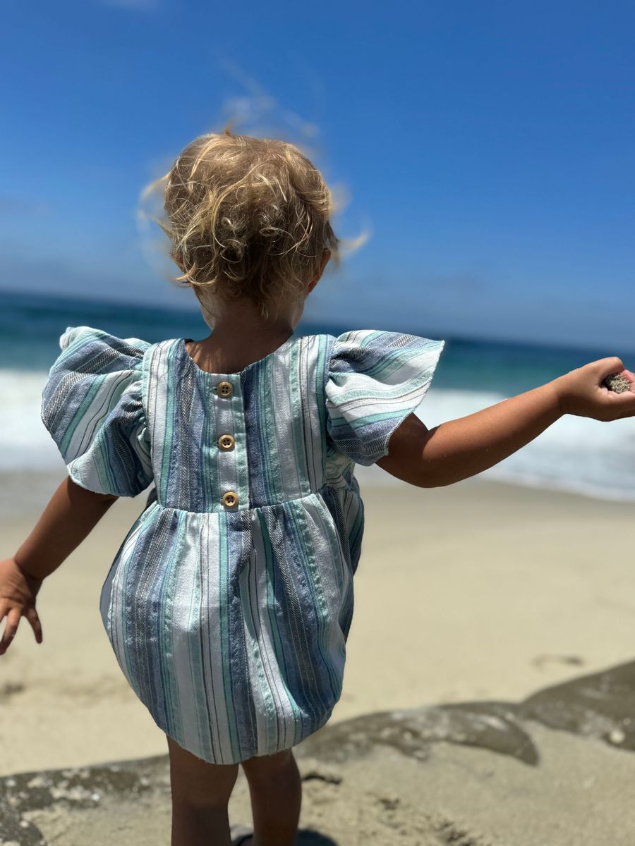 Miranda Bubble // Blue Multi-Stripe