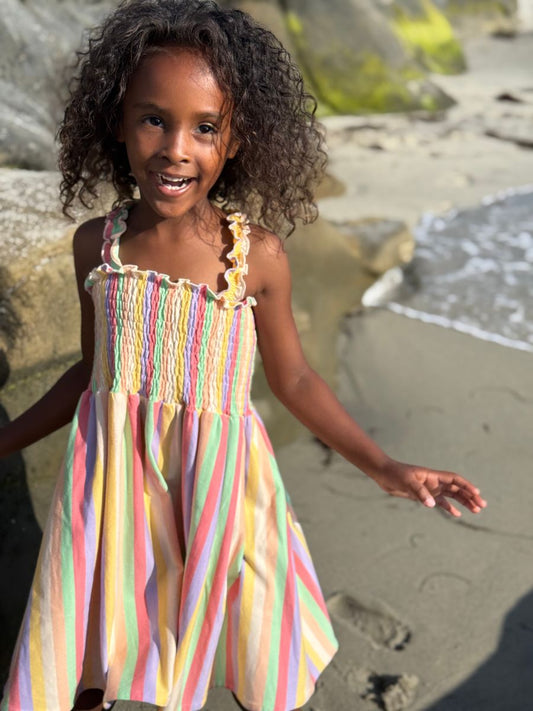 Savannah Dress // Pink & Yellow