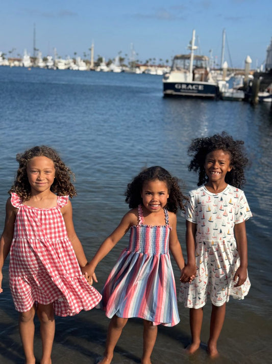 Savannah Dress // Red & Blue