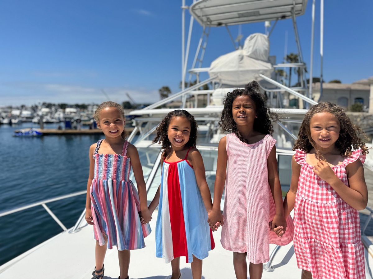 Savannah Dress // Red & Blue