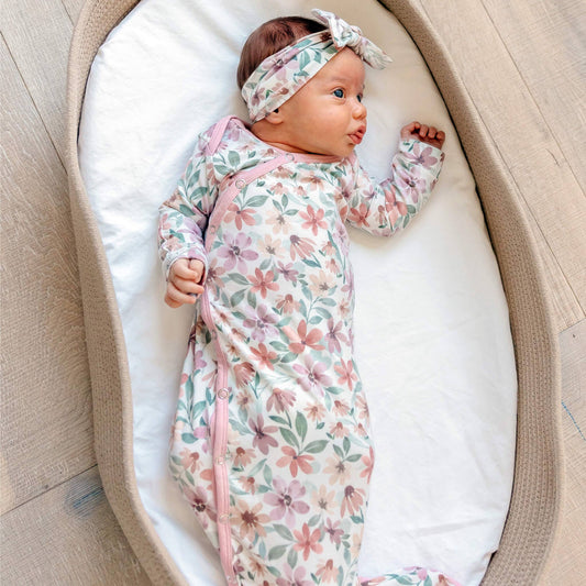 Newborn Knotted Gown // Natalie