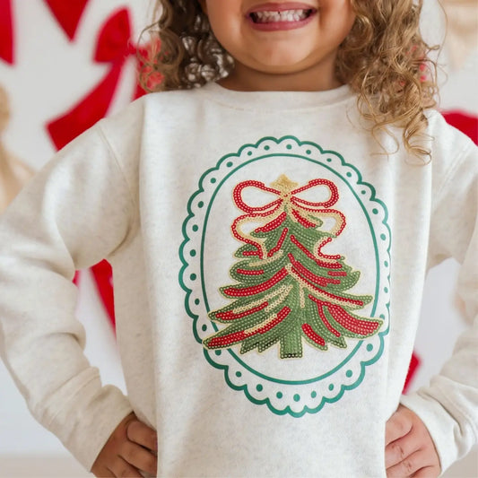 Christmas Tree Sequin Sweatshirt