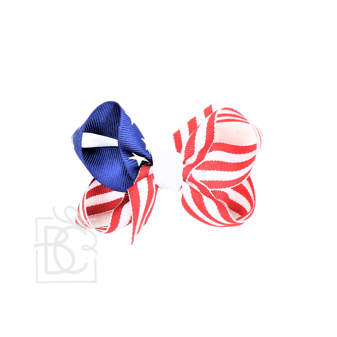 STARS AND STRIPES GROSGRAIN BOW