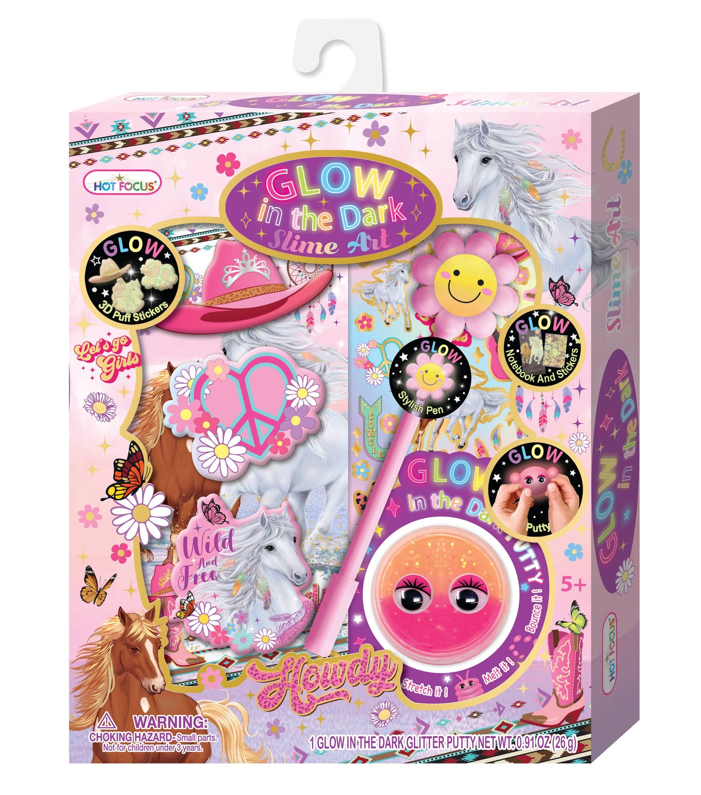 Glow In The Dark Slime Art,Wild and Free