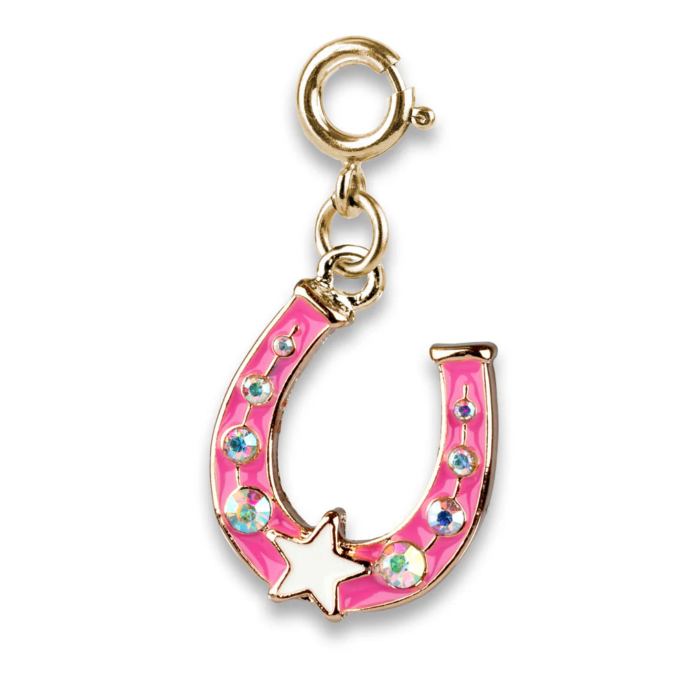pink horseshoe charm