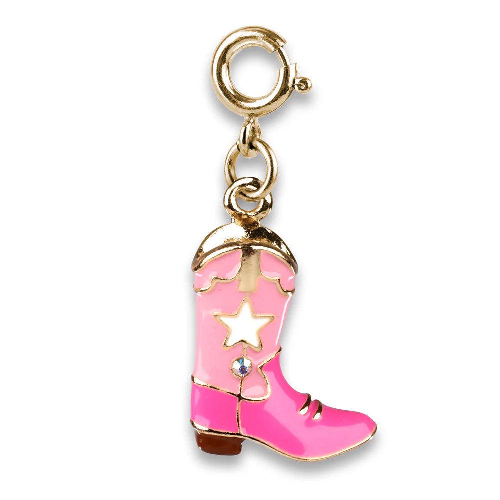 Pink Cowboy Boot charm