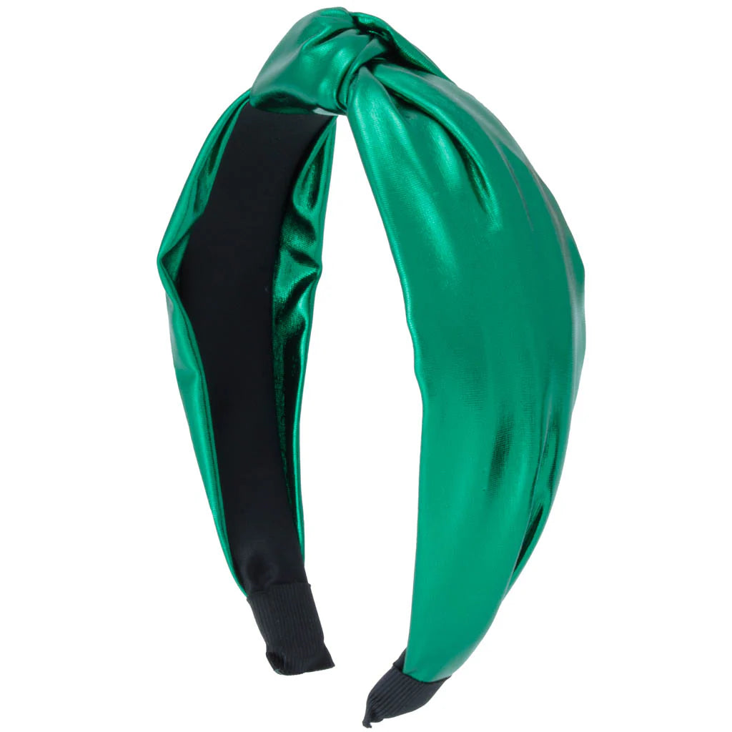 Metallic Top Knot Headband