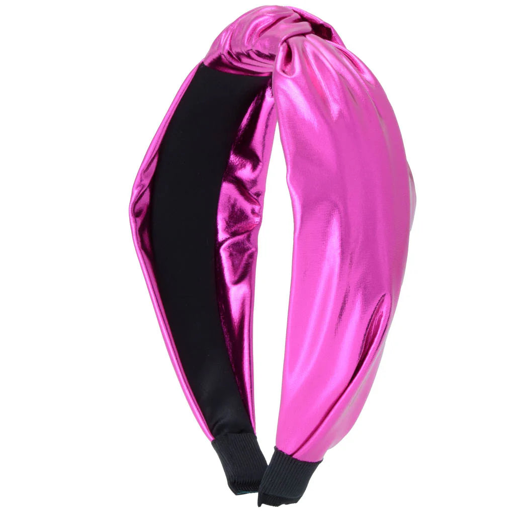 Metallic Top Knot Headband
