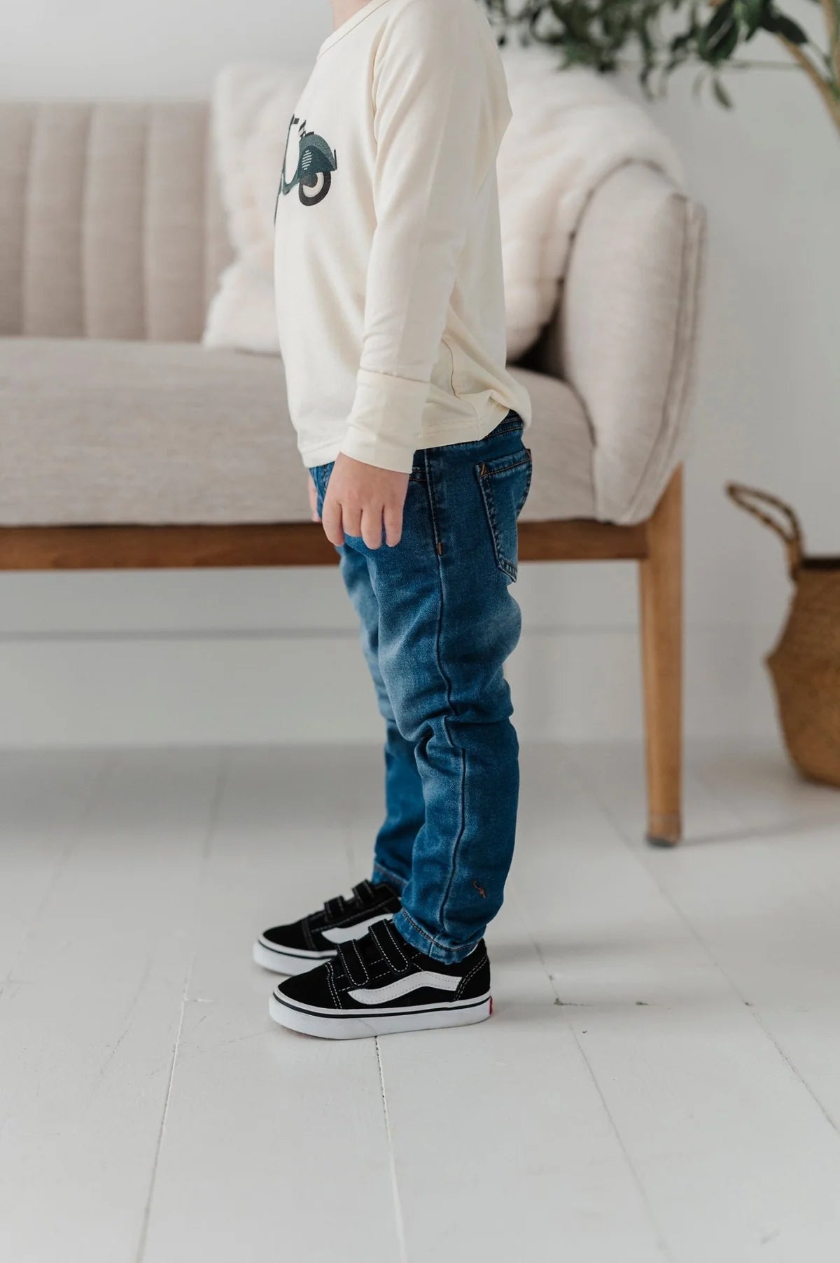 Boys Slim Denim Pants // Medium Wash