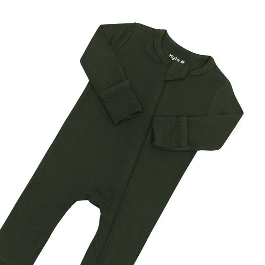 Bamboo Zipper Coverall // Fir