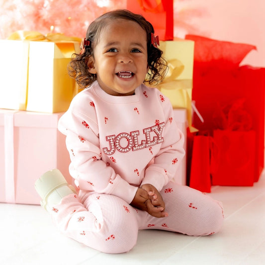 Jolly Pearl Candy Cane Sweatshirt