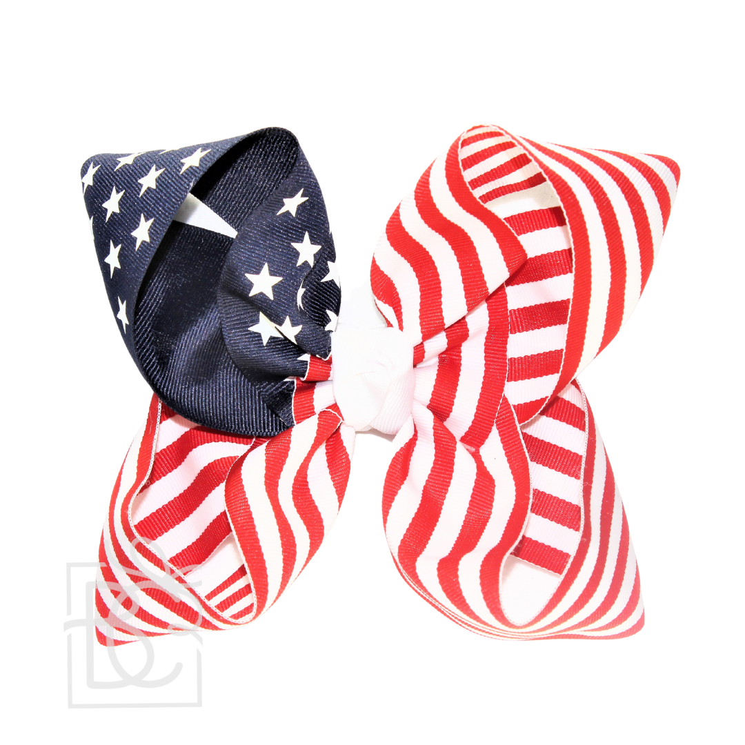 STARS AND STRIPES GROSGRAIN BOW