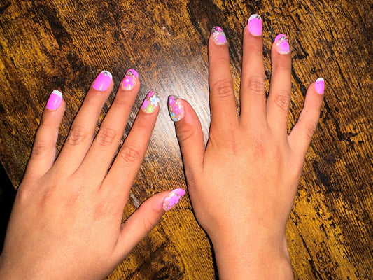 5-Days Impress Nails, Groovy Flower