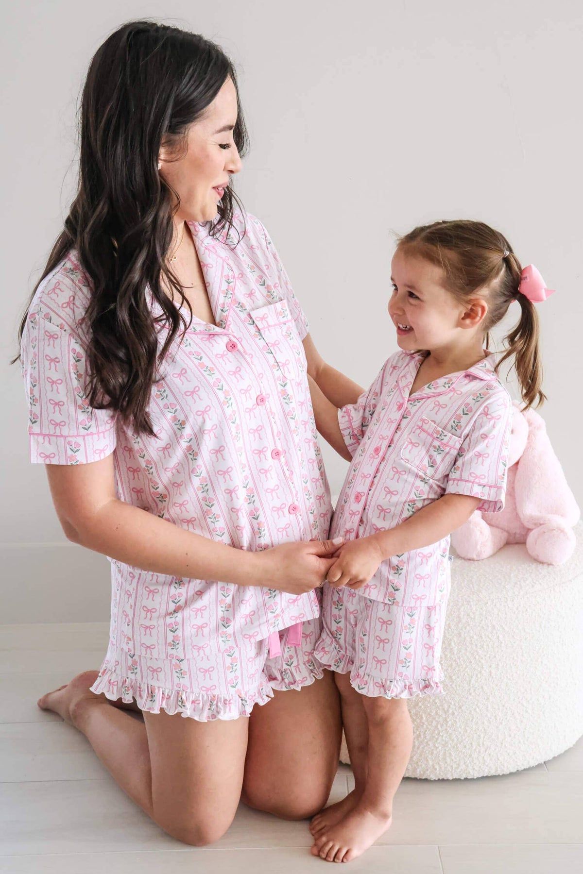 Girls' Two-Piece Short Lounge Set | Coquette Garden
