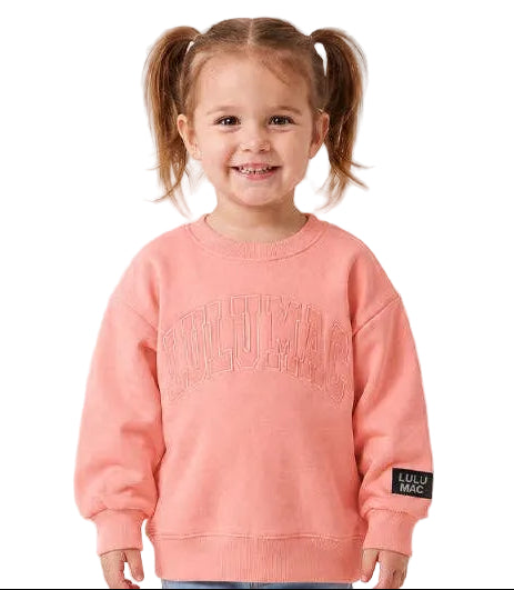 Lulu Mac Toddler Sweatshirt // Peach