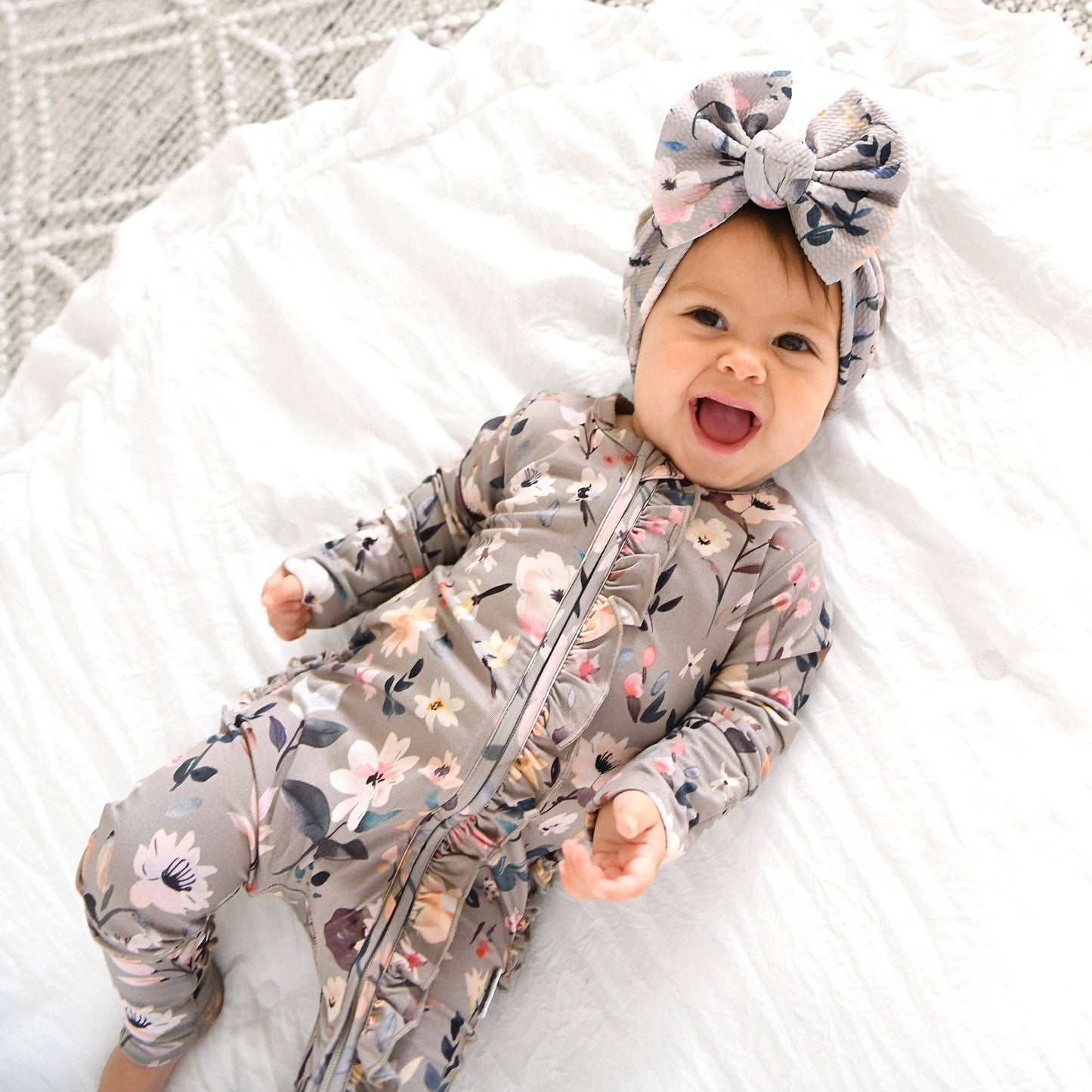 Tatum Ruffle Zip Bamboo One Piece