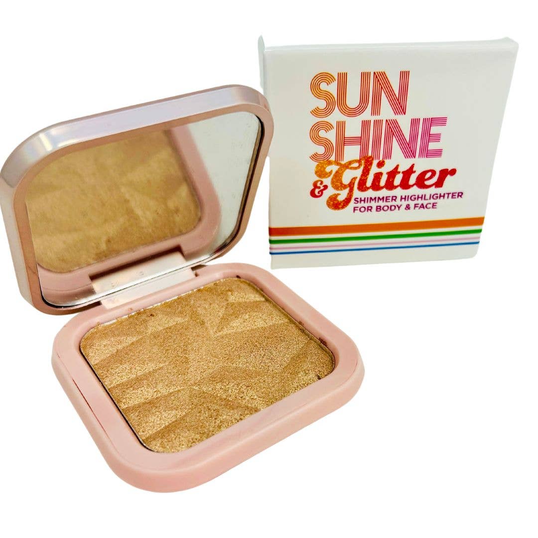 Sunshine & Glitter Highlighter Shimmer Compacts