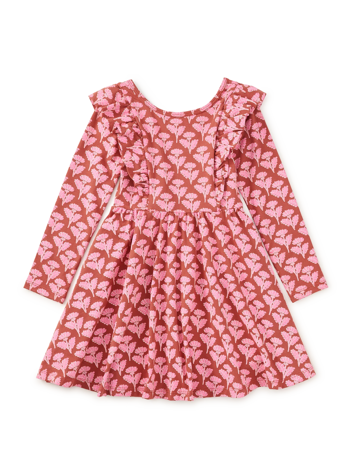 Ruffle Shoulder Ballet Dress // Stamped Heirloom Flora
