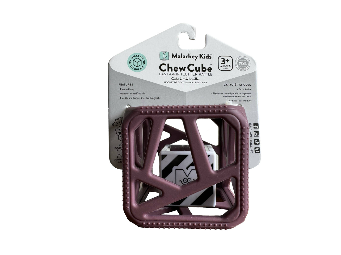 Chew Cube - Silicone Teether Rattle