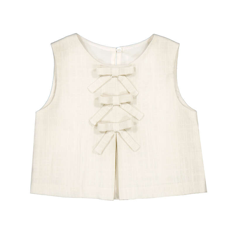 Ivory top with Bows 3024-26