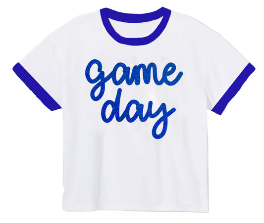 Tinsel "Game Day" Boxy Tee // Royal Blue