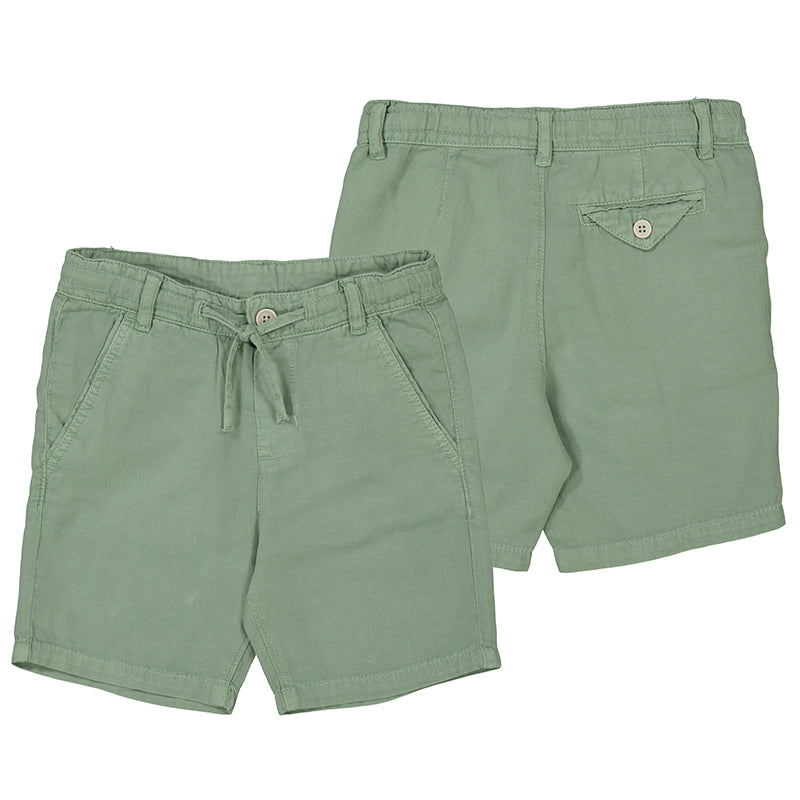 Linen Bermuda Short // Dark Laurel