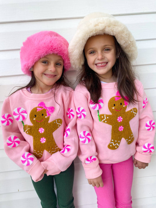 Gingerbread Patched Crewneck