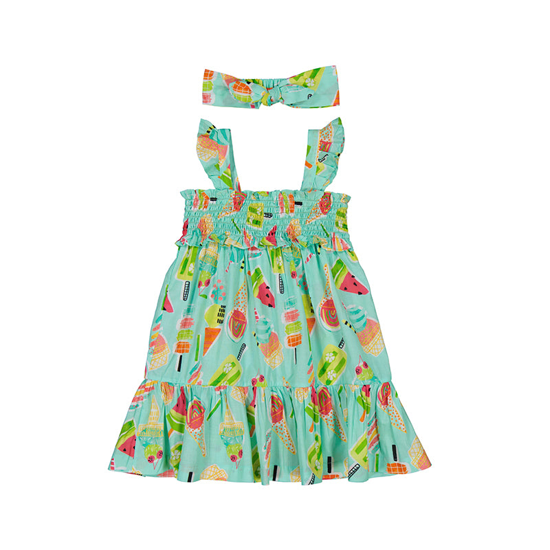 Summer Tropical Fruit Dress