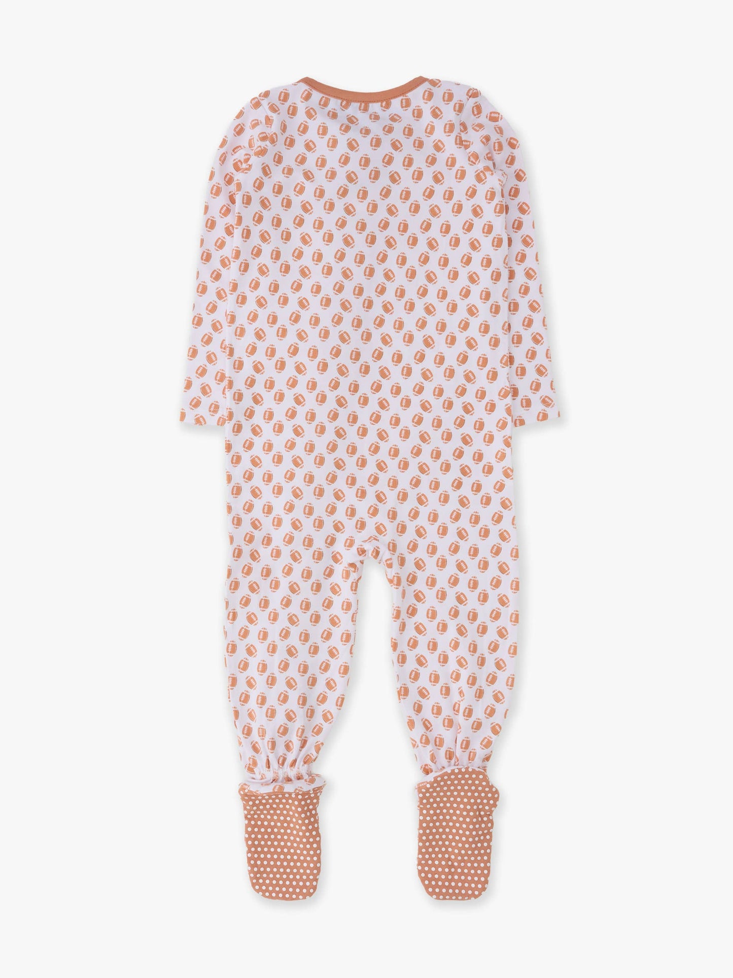 SoftSnooze™ Baby Cotton Modal Football Frenzy Footed One Piece Pajama