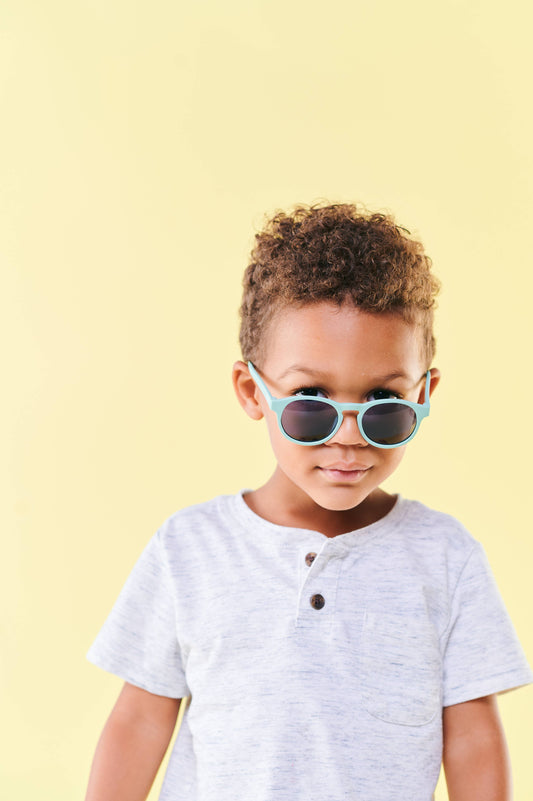 Bermuda Blue Keyhole Baby and Kid Sunglasses