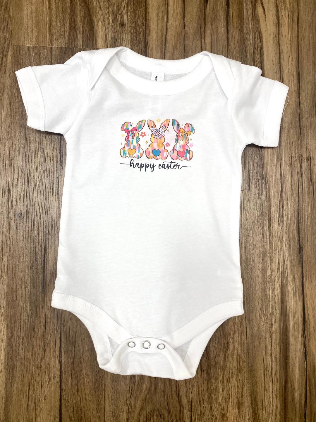 3 in a row Bunny Onesie