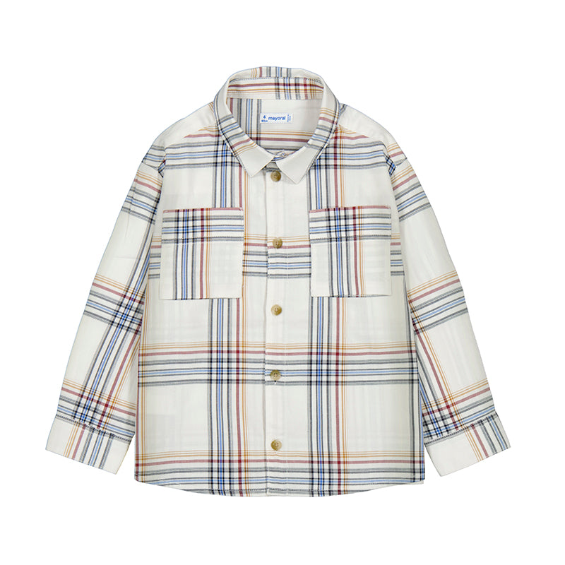 Long Sleeve Plaid Shirt // Cereal // 4128-35