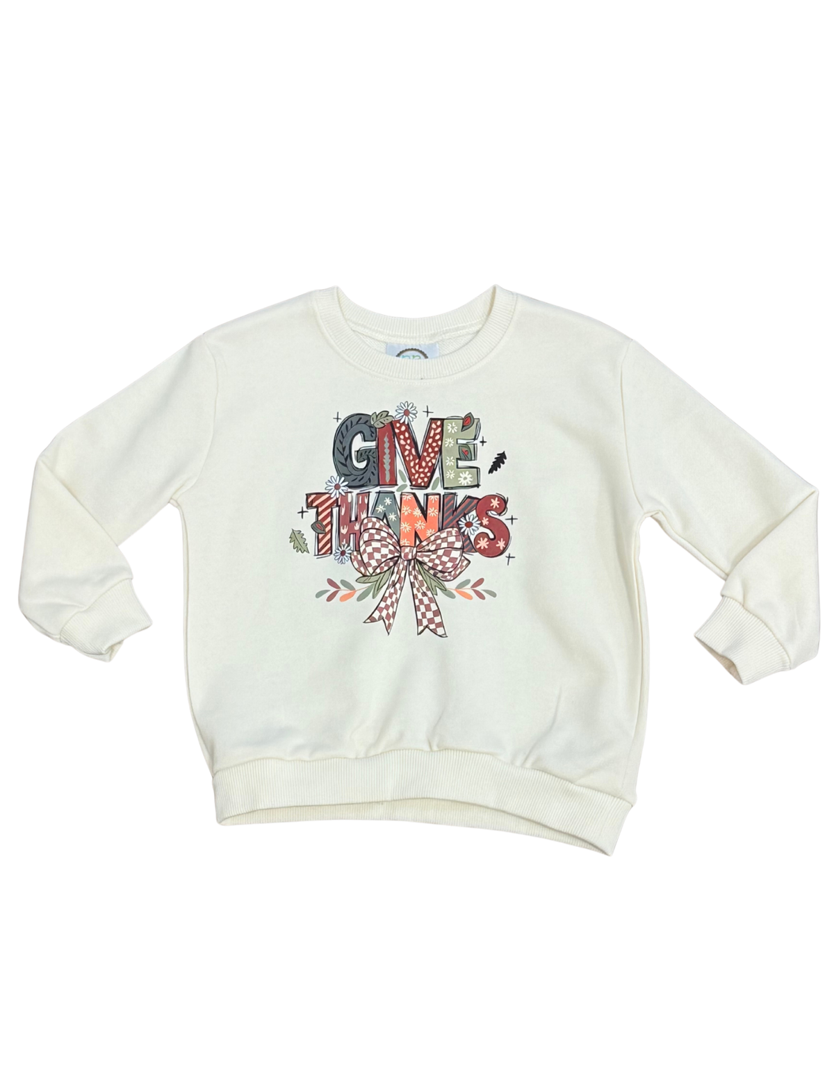 Give Thanks Sweatshirt // Ivory