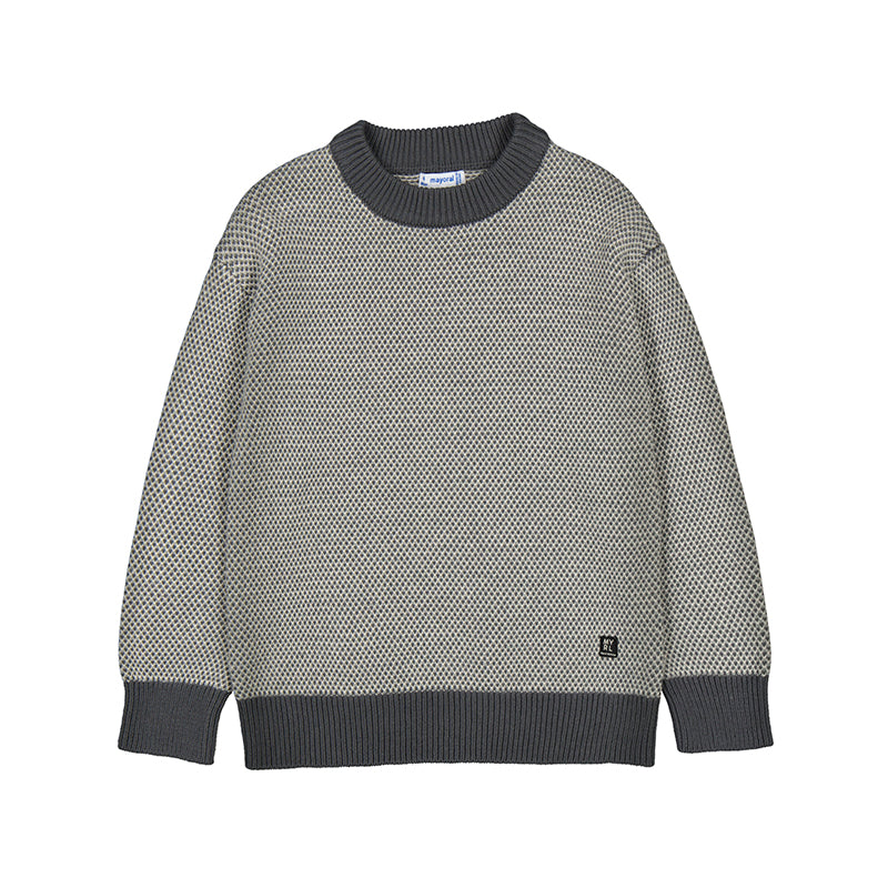 Boys Textured Sweater // Blackboard // 4376-90