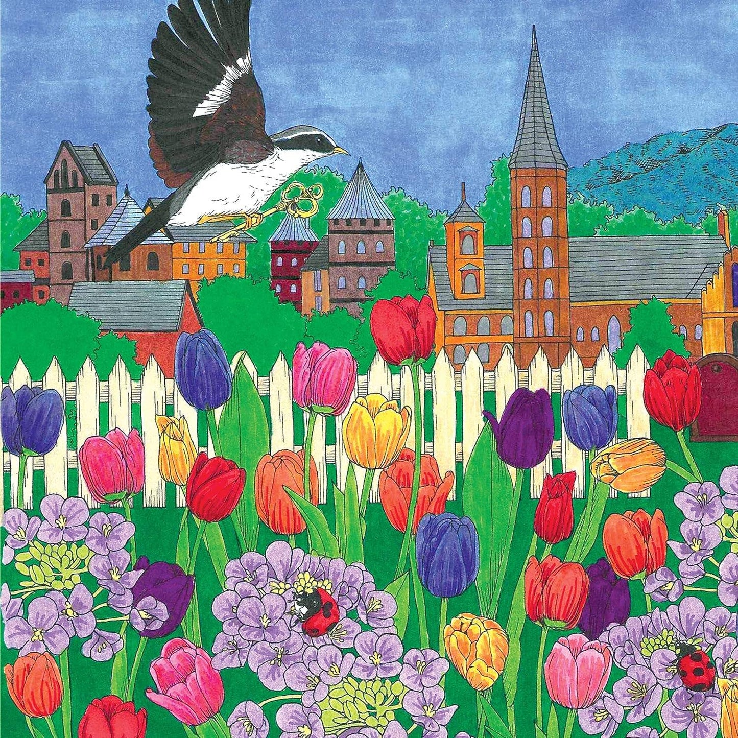 Garden of Fairytale Animals - A Curious Collection to Color