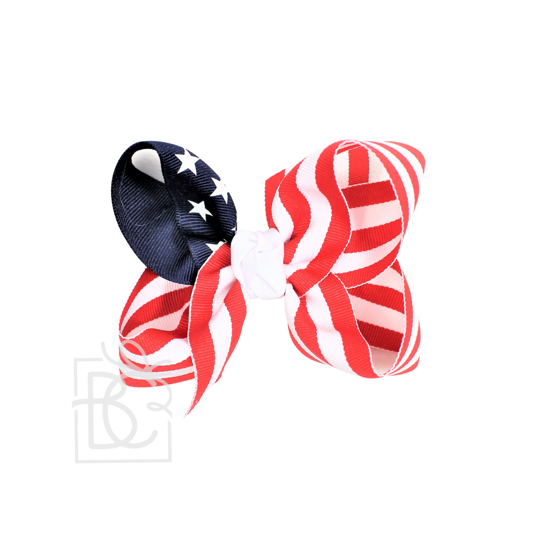 STARS AND STRIPES GROSGRAIN BOW