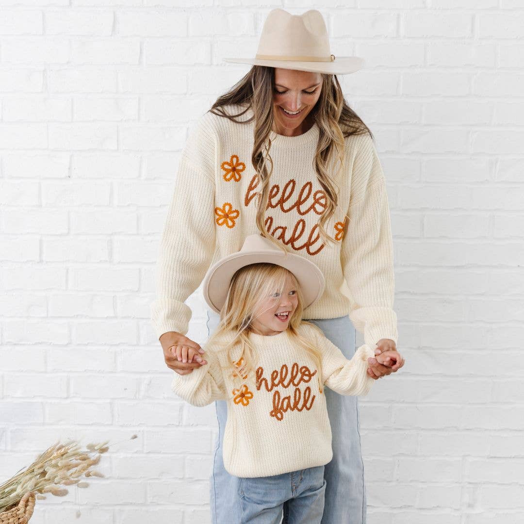 Hello Fall Knit Sweater - Girls Clothes