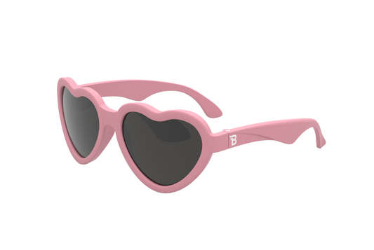 Bubble Gum Pink Hearts Kid and Baby Sunglasses