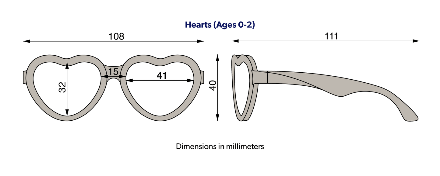 Polarized Heart Sunglasses
