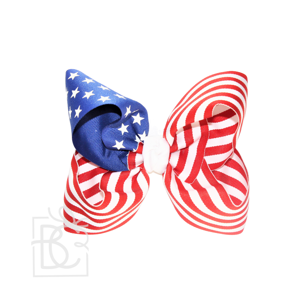 STARS AND STRIPES GROSGRAIN BOW