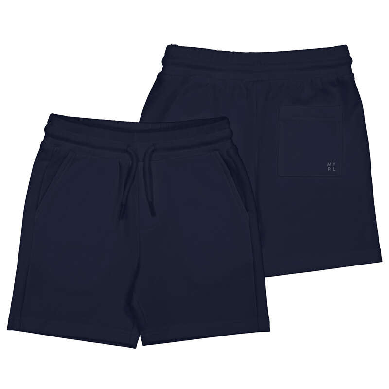 Navy Basic Fleece Shorts 611-96