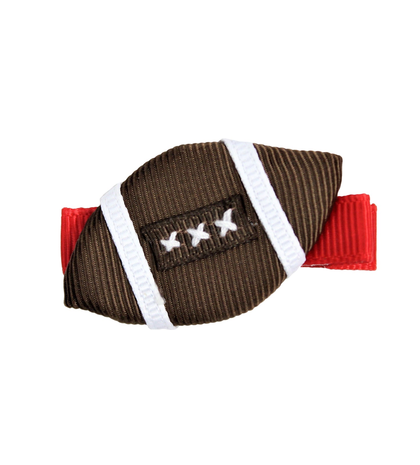 Football Ribbon Figure on Pinch Clip