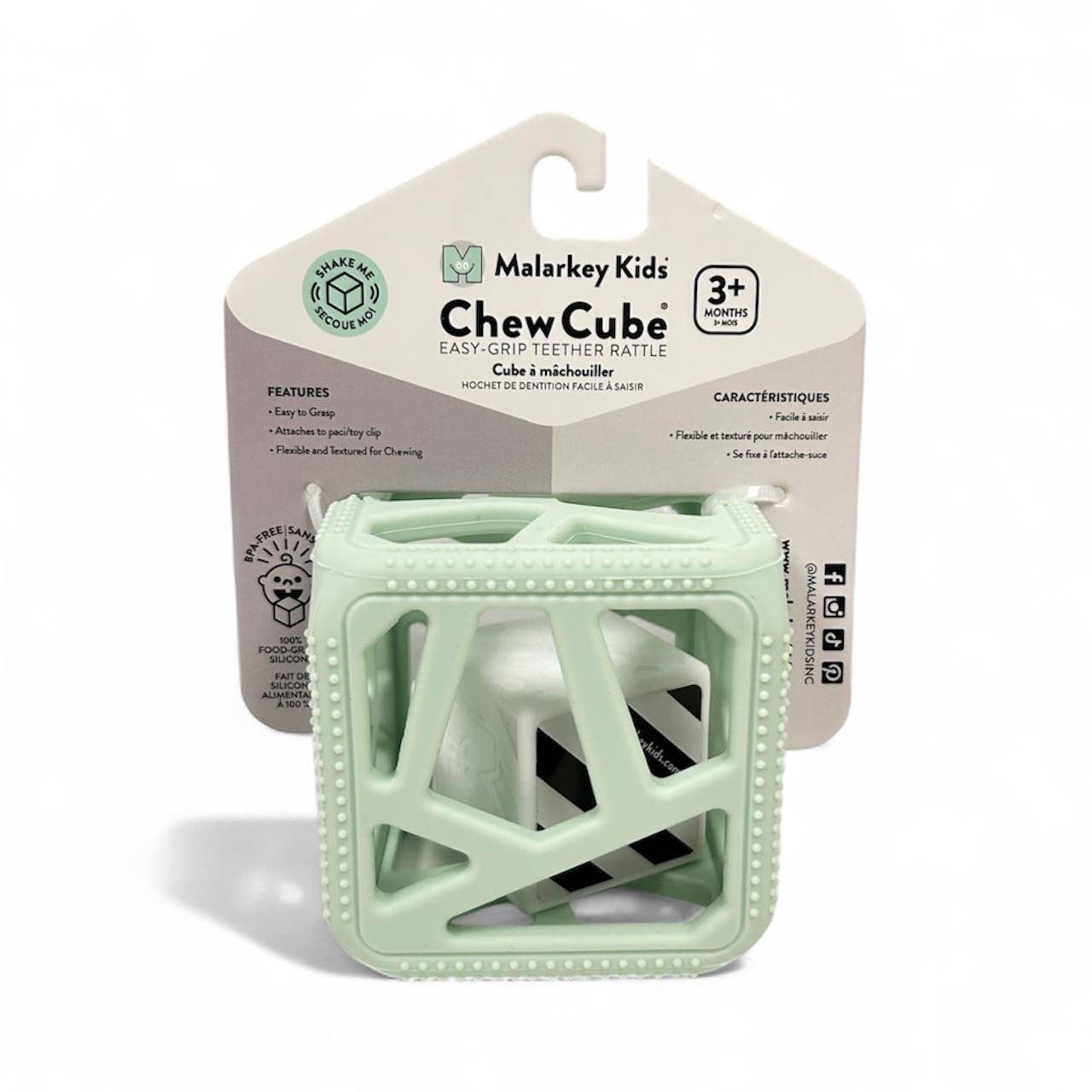 Chew Cube - Silicone Teether Rattle