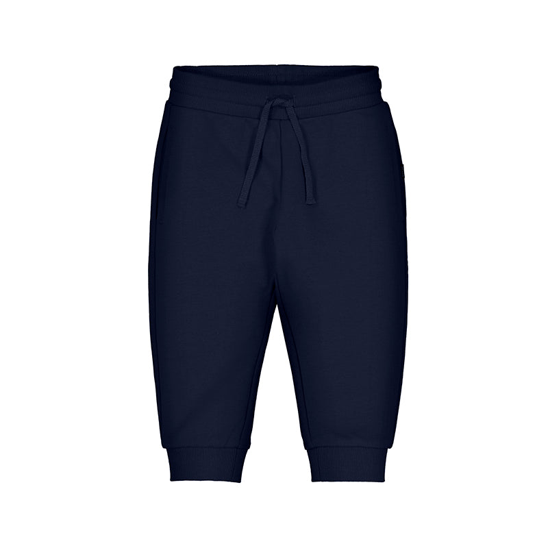 Basic Cuffed Fleece Joggers // Navy // 704-72